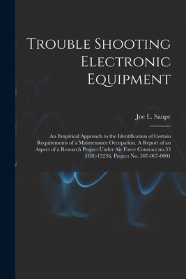 Libro Trouble Shooting Electronic Equipment; An Empirical...