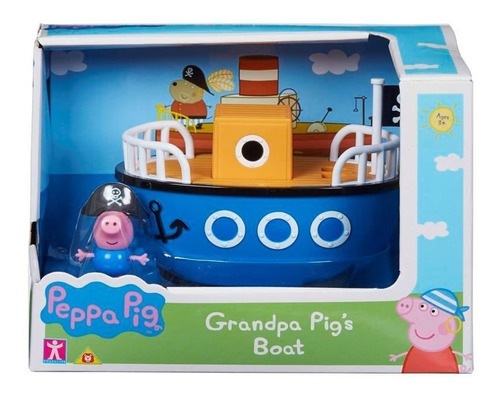 Peppa Pig Vehiculo Con Figura Campervan School Bus Panda