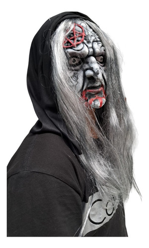 Máscara Demon Witch Bruja Para Adulto Haloween Color Blanco