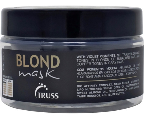 Truss Blond Mask 180ml Mascarilla Capilar  Rubio Decolorado