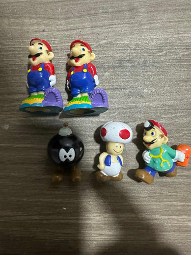 Lote Figuras Pvc 1989 Nintendo Mario Bros Súper Raras