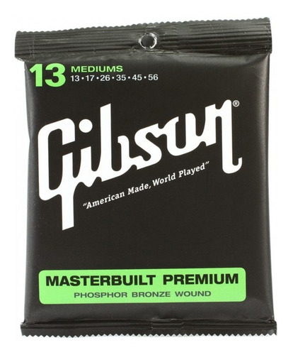 Encordado Guitarra Acustica Gibson Masterbuilt Calibres