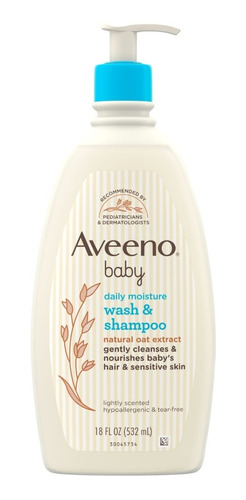 Imagen 1 de 2 de Aveeno Baby Bebe Bodywash 2en1 Jabon + Shampoo
