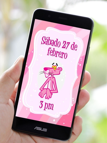Video Invitación De Cumpleaños De La Pantera Rosa