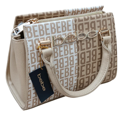 Bebe Bolsa De Mujer Hand Bag/ Crossbody Ailey Logo Print