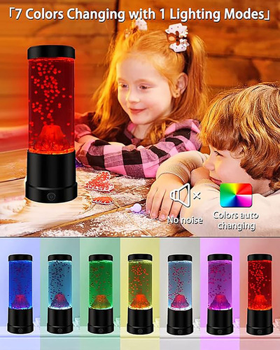 Lámpara Volcánica Con Luces Led Multicolor Multicolor