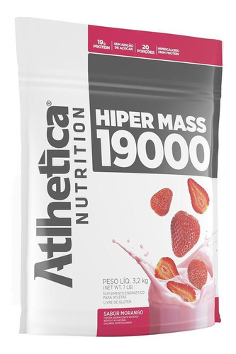 Hyper Mass 19000 (3,2 kg) Fresa | Atlhetica Nutrition