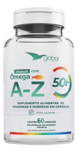 2x Vitasoft A- Z + Ômega - Polivitamínico Global Suplementos