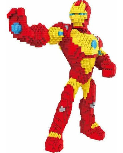 Lego Iron Man Para Armar Tamaño Grande 24x33 Cm 
