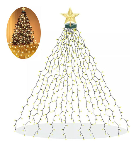 Lámpara Colgante Con Forma De Árbol De Navidad Con Estrella