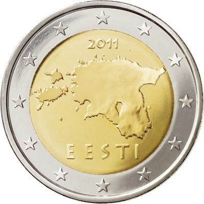 Estonia Moneda 2 Euros De 2011 - Curiosidad!!!