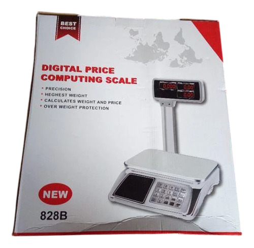 Balanza Digital Genérica 828b 40kg Mesa Lcd Mástil