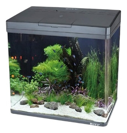 Acuario curvo negro Boyu MS-520 45 l 220 v