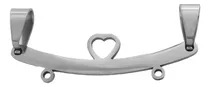 Comprar 3 Dijes Percha Para 2 Dijes Corazon Central Calado Aq C:8419