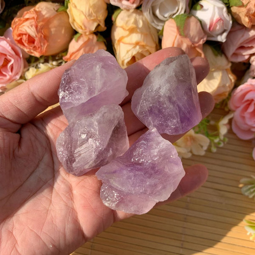 200g Pedra Bruta Ametista Natural Cristal De Proteção