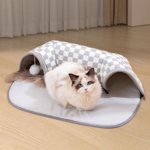 Cama Para Gato Cálida De Invierno, Cabaña Para Jugar, S
