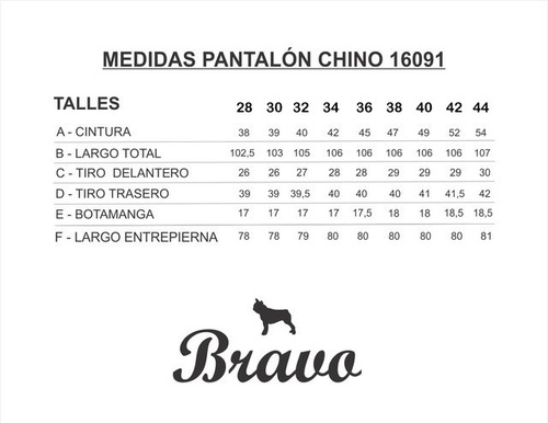 Pantalon Gabardina Chino Con Elastano | Bravo Jeans (16091)