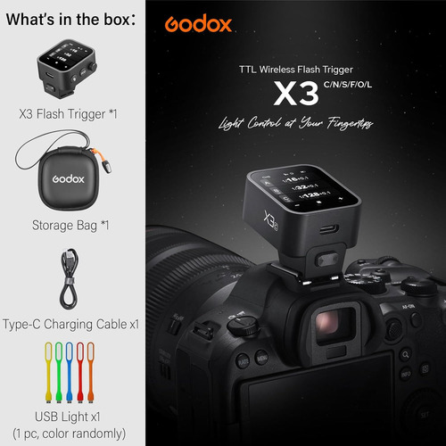 Disparador De Flash Para Nikon Con Batería Tipo C