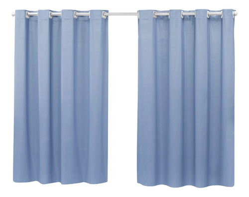 Cortina Blecaute Cortina Corta Luz Pvc 2,80m X 1,80m (alt) Cor Azul