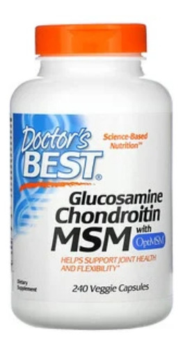 Glucosamina Condroitina C/ Optimsm Doctor's Best 240veg Caps