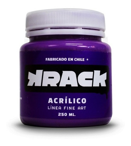 Frasco De Pintura Acrilica Krack 250ml Color Ultravioleta