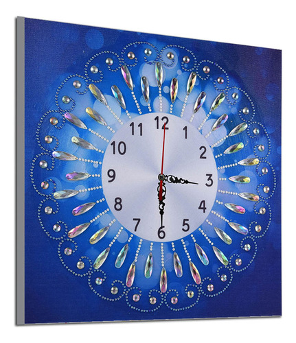 Reloj De Pared W Clock Kits Con Pintura De Diamantes En 5d A