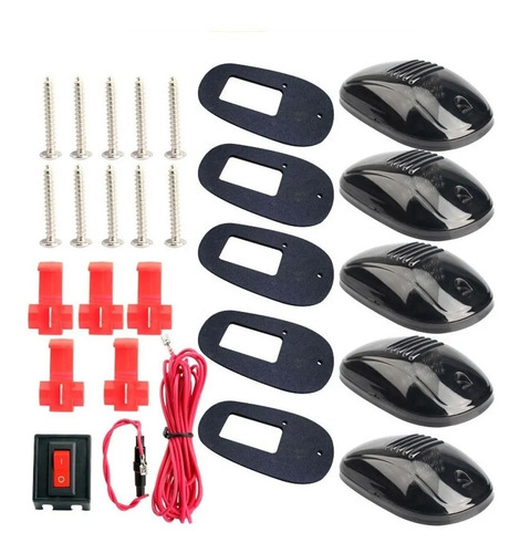 Imagen 5 de 8 de Juego 5 Luces Led Techo Raptor Hilux Amarok F150 Camioneta