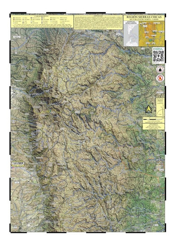 Imagen 1 de 4 de Mapa Topográfico: Sierras Chicas De Córdoba
