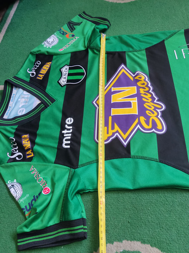 Camiseta Titular Mitre De Nueva Chicago, 2017/18, T:m Chico. (Usado)