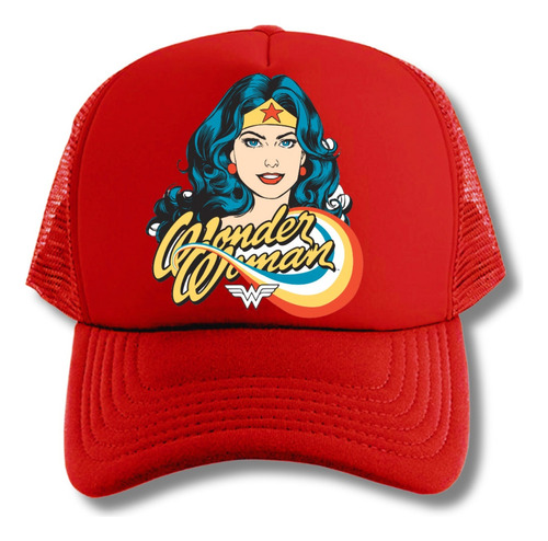 Gorra Trucker Wonder Woman Mujer Maravilla Serie Red 