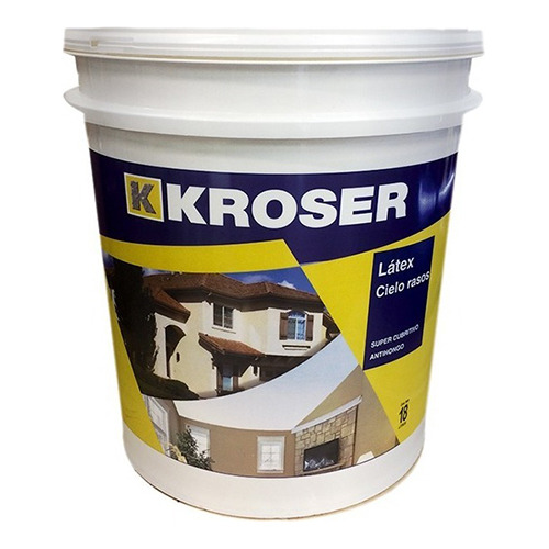 Pintura Kroser Cielos Rasos Antihongo Premium 18l  