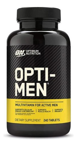 Suplemento em comprimidos Optimum Nutrition  Opti-Men vitaminas Opti-Men em pote de 240g 240 un