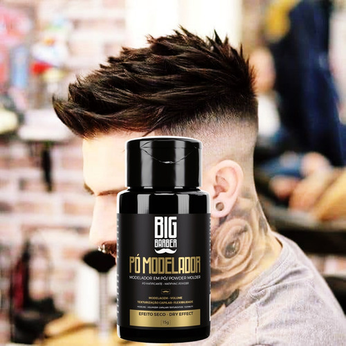 Pomada Em Pó Modelador Big Barber 15g Pacote Com 2 Unidades