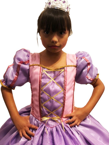 Vestido Rapunzel Princesa Talla 3 A La 8
