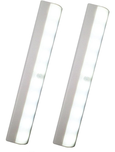 Jjmg 2-pack Blanco Calido 10 led Motion Sensing Closet Co