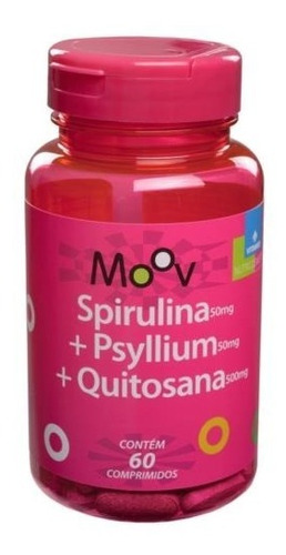 Quitosana + Spirulina + Psyllium Para Emagrecer 60 Cps