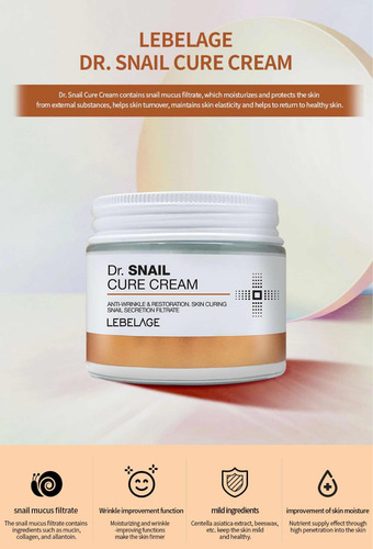 Crema Facial Coreana / Dr Colageno Y Dr Baba De Caracol_2pz