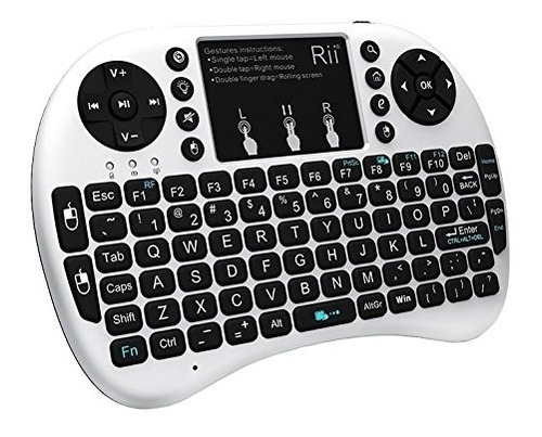 Mini Teclado Inalámbrico Rii I8+ Retroiluminado C/mouse 2.4g