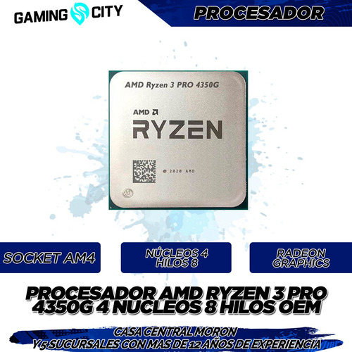 Imagen 3 de 8 de Pc Armada Gamer Con Monitor Amd Ryzen 3 4350g 8gb Ssd Cuotas
