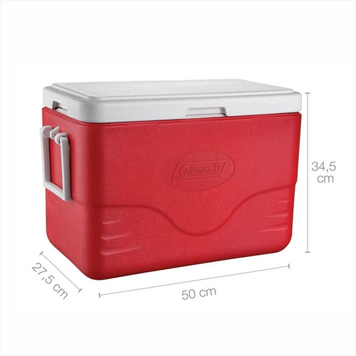 Conservadora Coleman Beach 28qt Roja Camping Playa 26.5 L