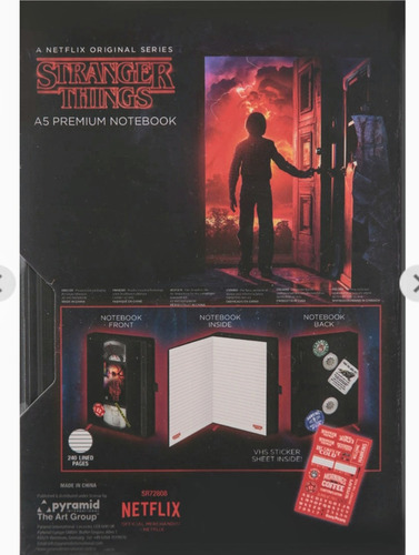 Par De Cuadernos Stranger Things Marca Pyramid