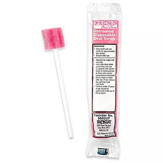 Stryker Toothette Oral Swabs, Untreated/unflavored...