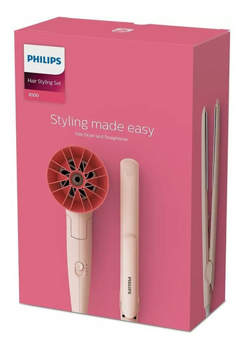 Imagen 8 de 9 de Set Peluqueria Secador + Planchita Philips Bhp398 1600w