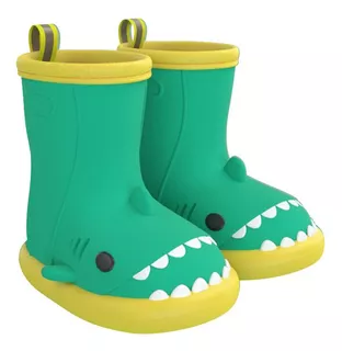 Bota Lluvia Impermeable Tiburón Shark Niño Niña, Ligera