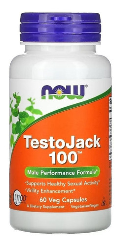 Now Foods Test.jack 100 Vitamina B6 Y Zinc 60 Vegcaps Sfn Sabor Sin sabor