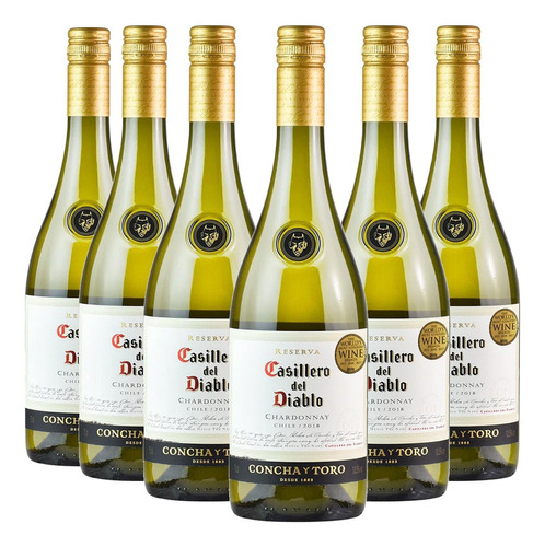 Vinho Casillero Del Diablo Chardonnay 750ml (6 Garrafas)