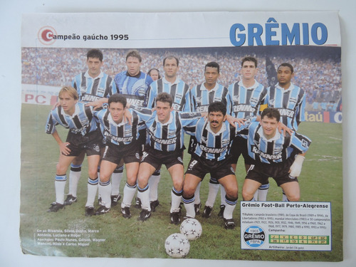 Poster Avulso Placar Grêmio-rs E Abc-rn 1995 (13673)