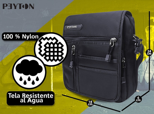 Imagen 2 de 10 de Morral Peyton Original Deportivo Urbano Unisex Reforzado New