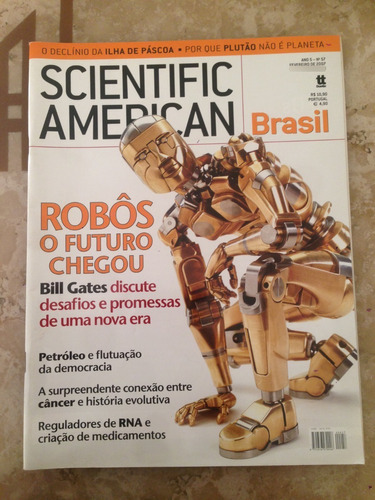 Revista Scientific American Robôs O Futuro Chegou Nº57 2007