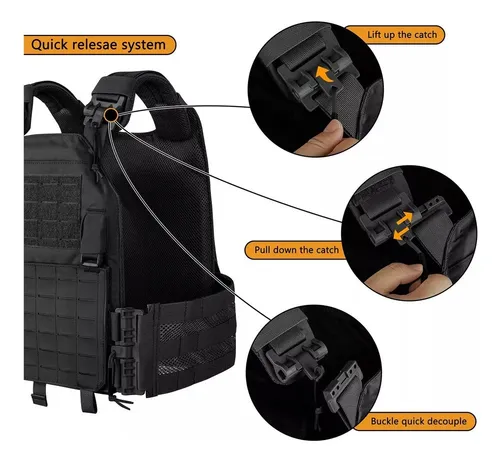 New Chaleco Tactico Krydex Lavc Laser Molle Plate Carrier